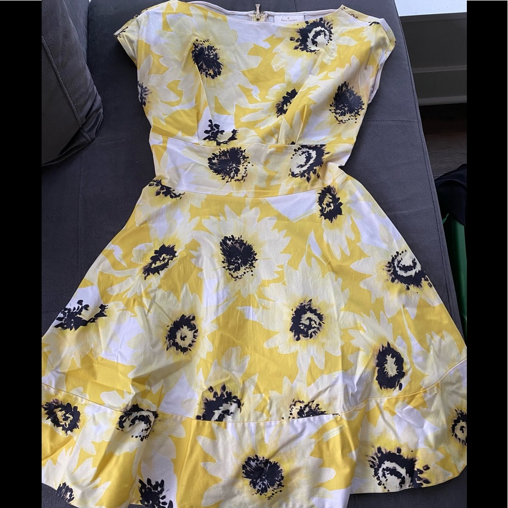 Kate spade cotton fiorella sunflower dress